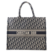 Load image into Gallery viewer, Dior Book tote NavyM1286ZRIW Canvas Size Large
