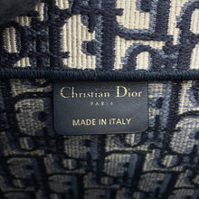 Load image into Gallery viewer, Dior Book tote NavyM1286ZRIW Canvas Size Large
