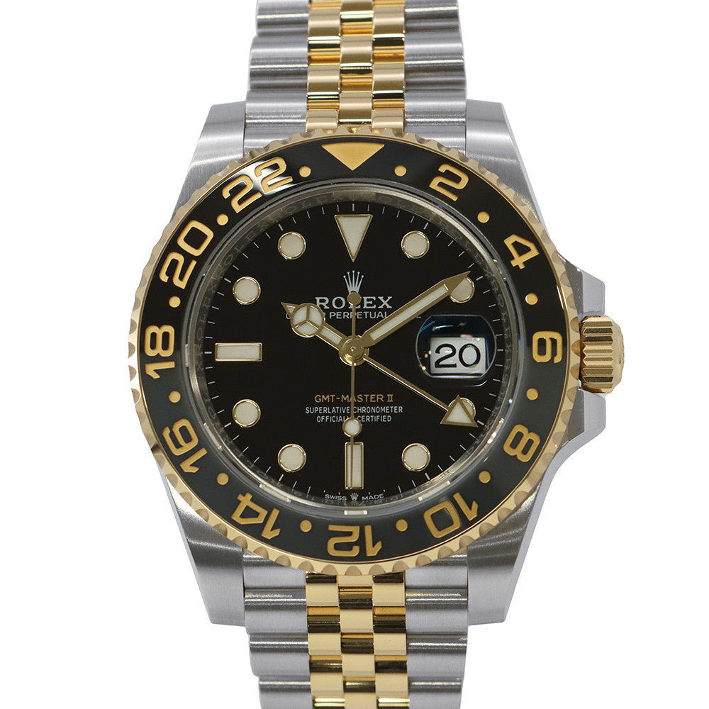 ROLEX GMT MasterⅡ W40mm Stainless Steel K18YG Black Dial126713GRNR