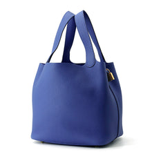 将图像加载到图库查看器中，HERMES Picotin Lock Blue royal Taurillon Maurice Size MM
