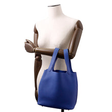 将图像加载到图库查看器中，HERMES Picotin Lock Blue royal Taurillon Maurice Size MM
