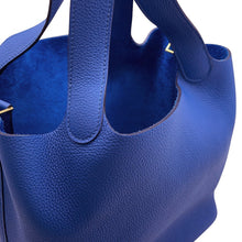 将图像加载到图库查看器中，HERMES Picotin Lock Blue royal Taurillon Maurice Size MM
