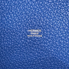将图像加载到图库查看器中，HERMES Picotin Lock Blue royal Taurillon Maurice Size MM
