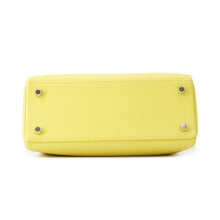 将图像加载到图库查看器中，HERMES Kelly Retourne Lime Swift Leather Size 25
