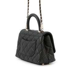 Load image into Gallery viewer, CHANEL Coco Handle 2WAYHandbag BlackAS2215 Caviar Leather Size XXS
