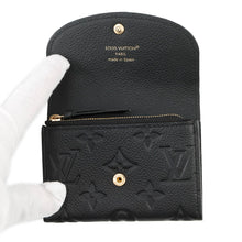 将图像加载到图库查看器中，LOUIS VUITTON Rosalie Coin Purse NoirM81455 Monogram Empreinte Leather
