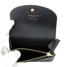 将图像加载到图库查看器中，LOUIS VUITTON Rosalie Coin Purse NoirM81455 Monogram Empreinte Leather
