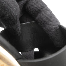 Load image into Gallery viewer, HERMES Sandals Eze 30 Black Calf Leather Cork Size 36
