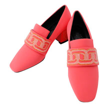 Load image into Gallery viewer, HERMES Pumps Donna 60 Pink Silk Bijoux Size 37
