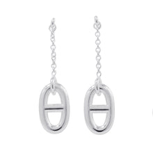将图像加载到图库查看器中，HERMES Chaine d&#39;Ancre Earrings Size MM SV925
