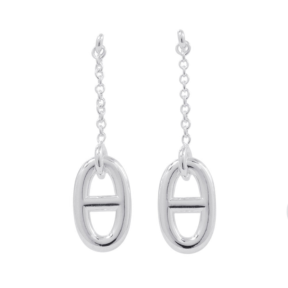 HERMES Chaine d'Ancre Earrings Size MM SV925