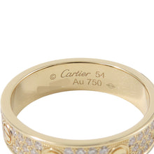 将图像加载到图库查看器中，CARTIER Love Ring Small Pavé Diamond Ring Size 54/#14 SmallB4083354/B4083300 18K Yellow Gold
