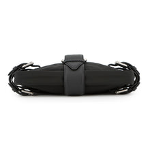 将图像加载到图库查看器中，Bottega Veneta Flap Buckle Shoulder Bag Black691409 Nylon Leather
