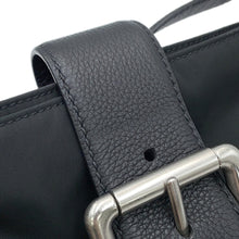 将图像加载到图库查看器中，Bottega Veneta Flap Buckle Shoulder Bag Black691409 Nylon Leather
