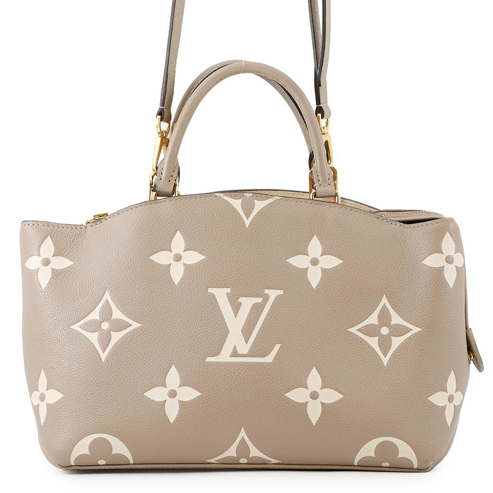 LOUIS VUITTON Petit Palais Tourterelle claimM58914 Two-tone Monogram Empreinte Leather Monogram - Giant Size PM