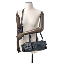 Load image into Gallery viewer, MIUMIU Multi-Pocket Handbag Black5BB150 Leather
