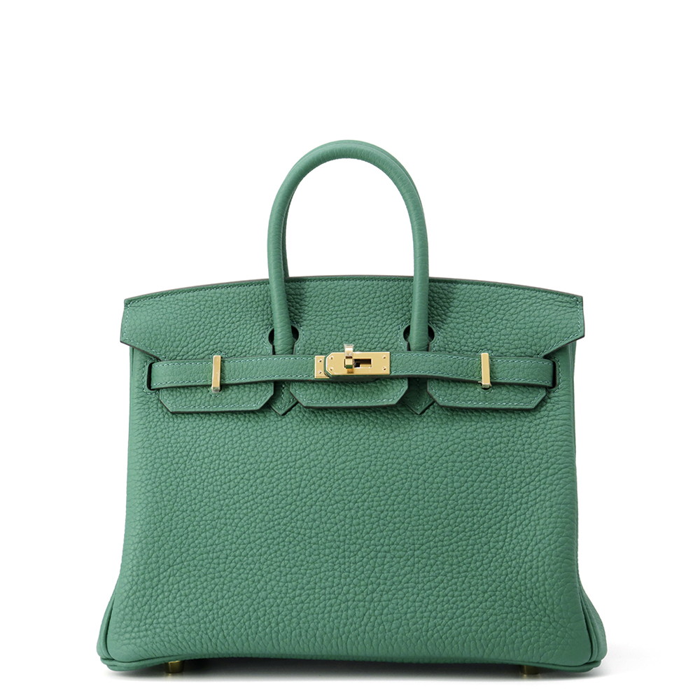 HERMES Birkin Vert Vertigo Togo Leather Size 25