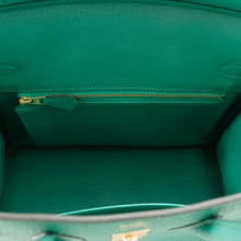 将图像加载到图库查看器中，HERMES Birkin Vert Vertigo Togo Leather Size 25
