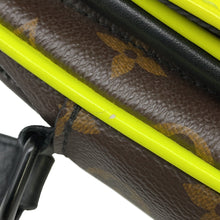 Load image into Gallery viewer, LOUIS VUITTON Christopher wearable wallet Noir/Brown/Neon YellowM80793 Monogram Macassar Canvas
