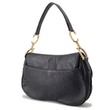 Load image into Gallery viewer, Dior Saddle OneShoulder Bag Brown Autruche Embossed Leather
