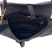 Load image into Gallery viewer, Dior Saddle OneShoulder Bag Brown Autruche Embossed Leather
