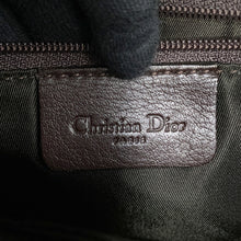 Load image into Gallery viewer, Dior Saddle OneShoulder Bag Brown Autruche Embossed Leather
