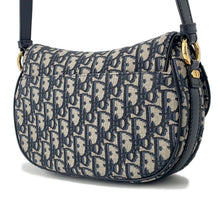 Load image into Gallery viewer, Dior Oblique CD Busus Shoulder Bag NavyM9380UTZQ Canvas Leather Size Small
