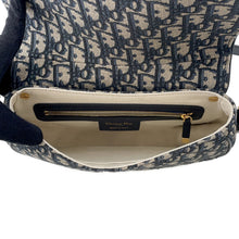 Load image into Gallery viewer, Dior Oblique CD Busus Shoulder Bag NavyM9380UTZQ Canvas Leather Size Small

