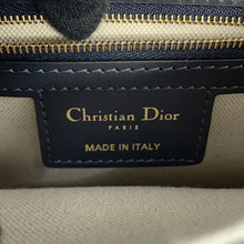 Load image into Gallery viewer, Dior Oblique CD Busus Shoulder Bag NavyM9380UTZQ Canvas Leather Size Small
