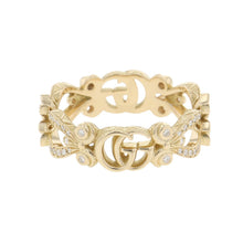 Load image into Gallery viewer, GUCCI Flora Diamond Ring Size Approximately No. 15 18K Yellow Gold
