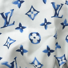 将图像加载到图库查看器中，LOUIS VUITTON Aquarelle Monogram Insert Pullover Size S night blue1AHJFK Wool Silk
