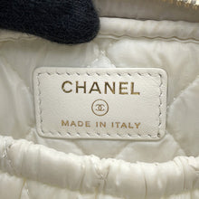 Load image into Gallery viewer, CHANEL Matelasse Pouch WhiteA80909 Caviar Leather
