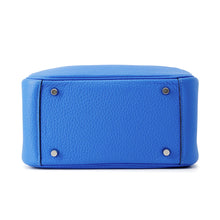 将图像加载到图库查看器中，HERMES Lindy Blue Hydra Taurillon Clemence Size Mini
