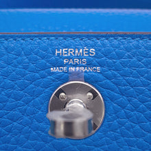 将图像加载到图库查看器中，HERMES Lindy Blue Hydra Taurillon Clemence Size Mini
