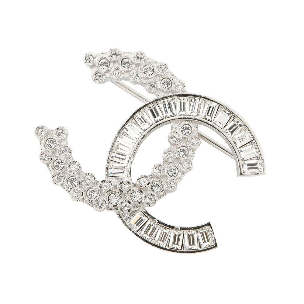 CHANEL Brooch CC LogoA96994 Metal Rhinestone