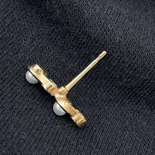 Load image into Gallery viewer, CHANEL COCO Earrings Metal Faux Pearl
