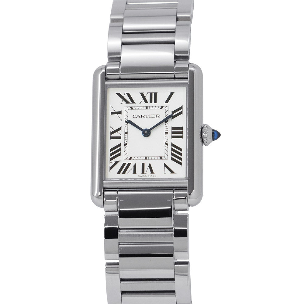 CARTIER tank mast LM H33.7mmxW25.5mm Stainless Steel Silver DialWSTA0052