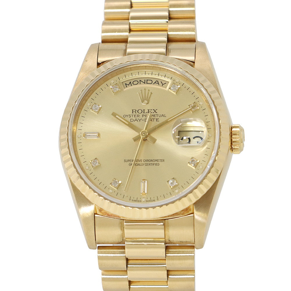 ROLEX Day-Date W36mm 18K Yellow Gold Champagne Dial18238A