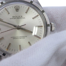 将图像加载到图库查看器中，ROLEX Oyster Perpetual W34mm Stainless Steel Silver Dial1007
