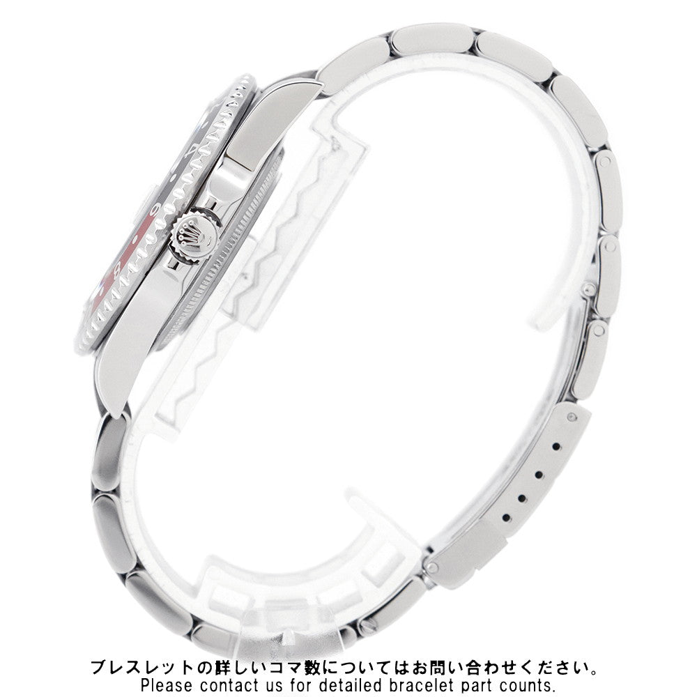 ROLEX GMT MasterII W40mm Stainless Steel Black Dial16710