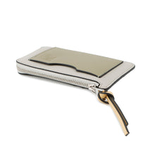 将图像加载到图库查看器中，LOEWE Coin card holder Shell Gray/EucalyptusC660Z40X07 Leather
