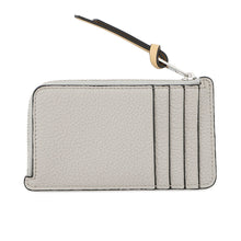 将图像加载到图库查看器中，LOEWE Coin card holder Shell Gray/EucalyptusC660Z40X07 Leather
