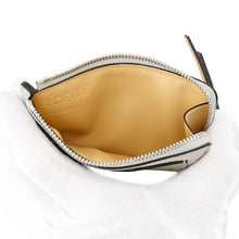 将图像加载到图库查看器中，LOEWE Coin card holder Shell Gray/EucalyptusC660Z40X07 Leather
