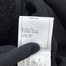 Load image into Gallery viewer, CHANEL CC Logo Lion Head Button Tweed Jacket Size 36 BlackP72390 Cotton Polyester Rhinestone
