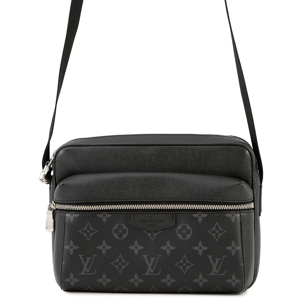 LOUIS VUITTON Outdoor messenger NoirM30233 Taiga Leather Monogram Eclipse Size PM