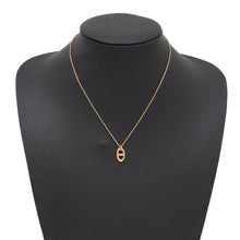 将图像加载到图库查看器中，HERMES Chaine d&#39;Ancre Farandole Necklace Size PM 18K Pink Gold
