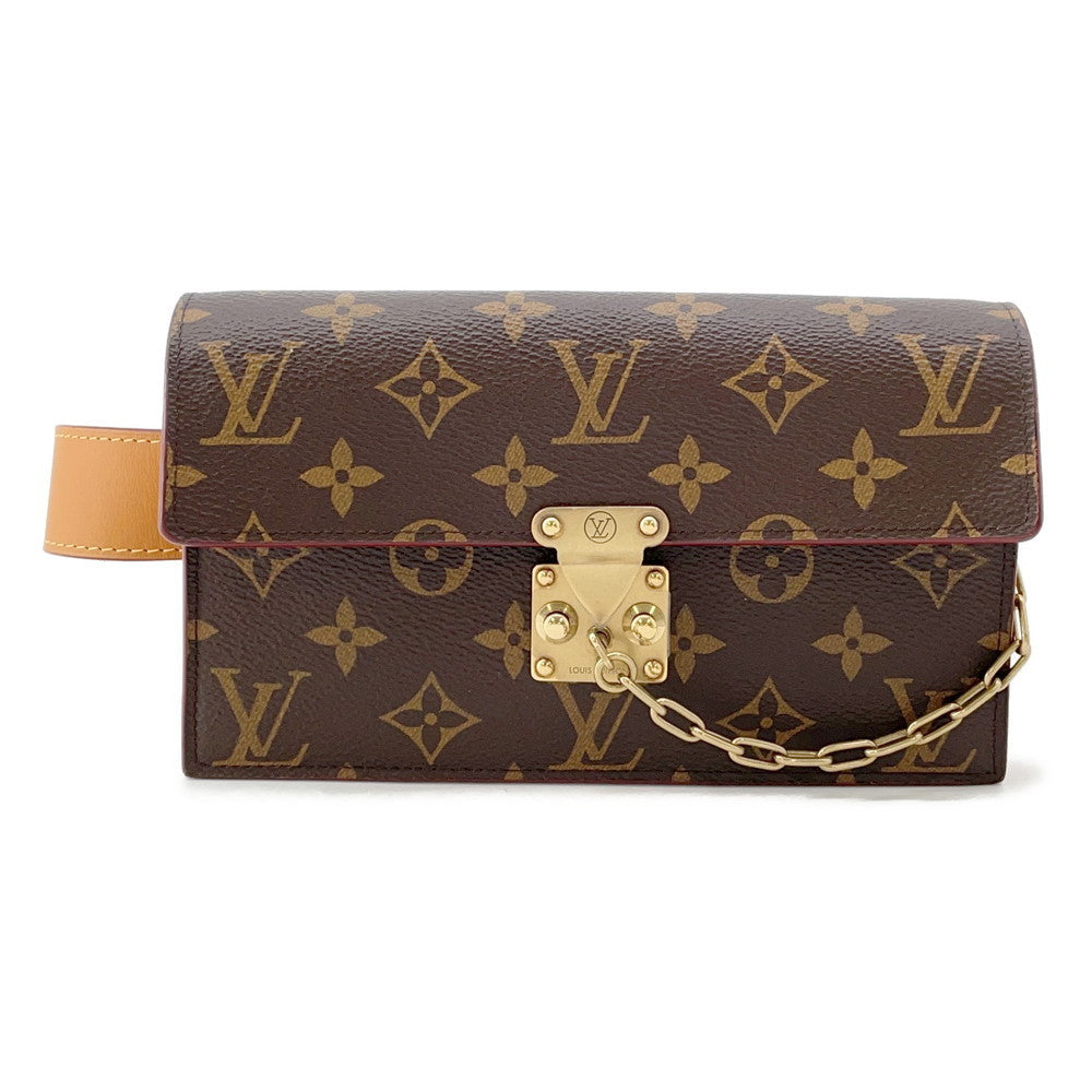 LOUIS VUITTON ★SPadlock belt pouch BrownM44667 Monogram Size PM