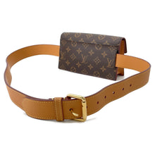 将图像加载到图库查看器中，LOUIS VUITTON ★SPadlock belt pouch BrownM44667 Monogram Size PM
