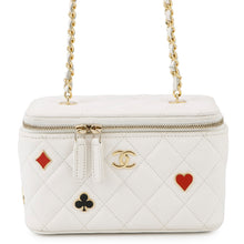 Load image into Gallery viewer, CHANEL Vanity ChainShoulder Bag WhiteAP3079 Caviar Leather
