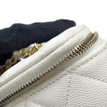 Load image into Gallery viewer, CHANEL Vanity ChainShoulder Bag WhiteAP3079 Caviar Leather

